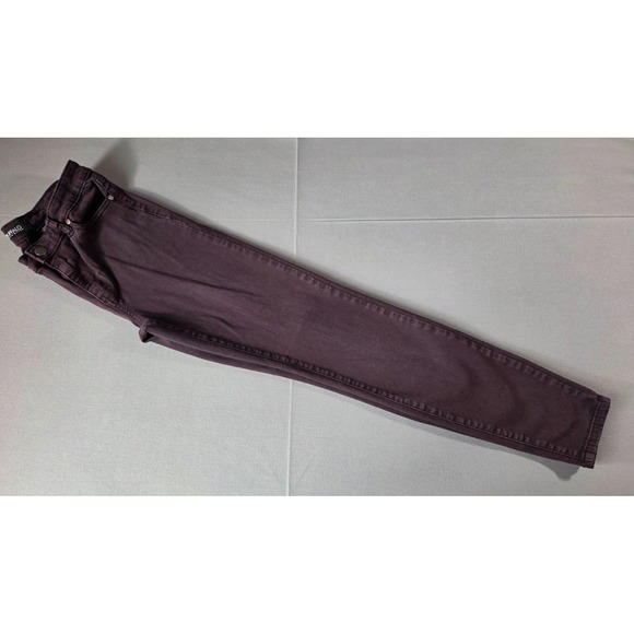 Buffalo Jeans Denim - Buffalo Jeans Womens 2/26 Maroon Hanna High Rise Soft Stretch Skinny Pants